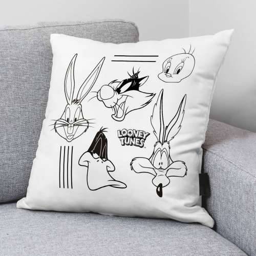 Jastučnica Looney Tunes Looney B&w B Bijela Pisana 45 x 45 cm Cijena