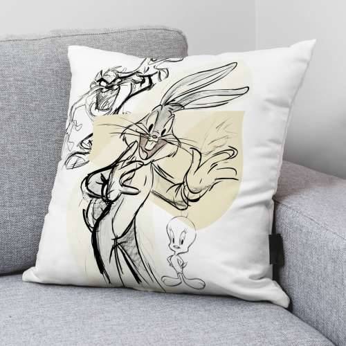 Jastučnica Looney Tunes Looney Sketch A Pisana 45 x 45 cm Cijena