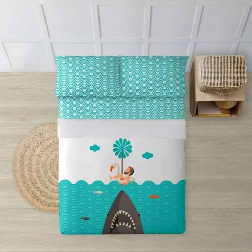 Set posteljine Decolores Jaws Pisana Cijena