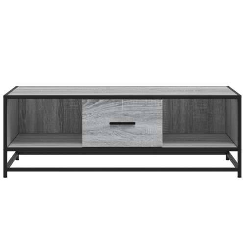 Stolić za kavu boja hrasta sonome 100x57x35 cm od drva i metala - Sivi hrast sonoma 1 Cijena