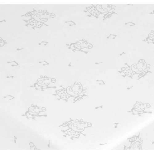 Podesiva plahta Peppa Pig Bijela Siva 60 x 120 cm 100 % pamuk Cijena