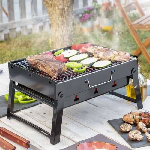 Prijenosni sklopivi roštilj na drveni ugljen BearBQ InnovaGoods Cijena