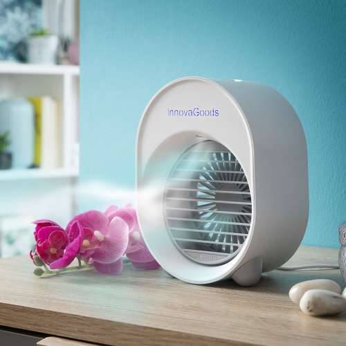 Mini ultrazvučni rashlađivač i ovlaživač zraka s LED svjetlom Koolizer InnovaGoods Cijena