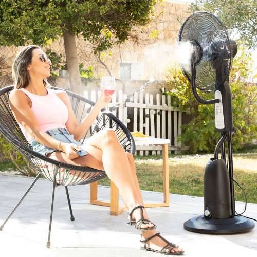 Ventilator s raspršivačem na stalku s daljinskim upravljanjem InnovaGoods Mistinn Crna 90 W 2,8 L Cijena