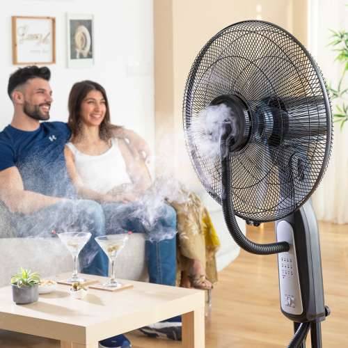Ventilator s raspršivačem na stalku s daljinskim upravljanjem InnovaGoods Mistinn Crna 90 W 2,8 L Cijena