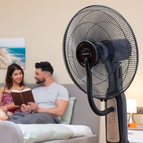 Ventilator s raspršivačem na stalku s daljinskim upravljanjem InnovaGoods Mistinn Crna 90 W 2,8 L Cijena