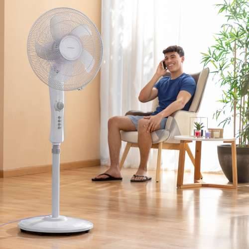 Podni Ventilator InnovaGoods Freshinn Bijela 45 W Cijena