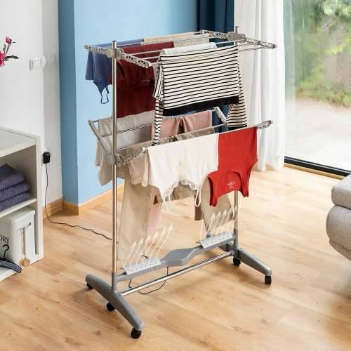 Sklopivi Električni Stalak za Sušenje s Prirodnim Protokom Zraka Dryllon InnovaGoods 24 W 12 Bars Cijena