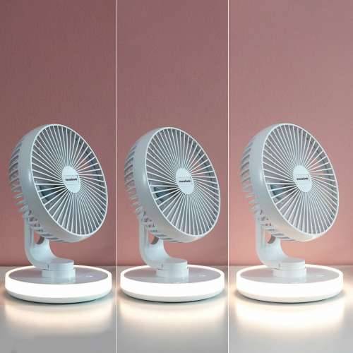 Punjivi Ventilator za Pisaći Stol s LED svjetlom FanLed InnovaGoods Ø6,6’’ 4000 mAh Cijena