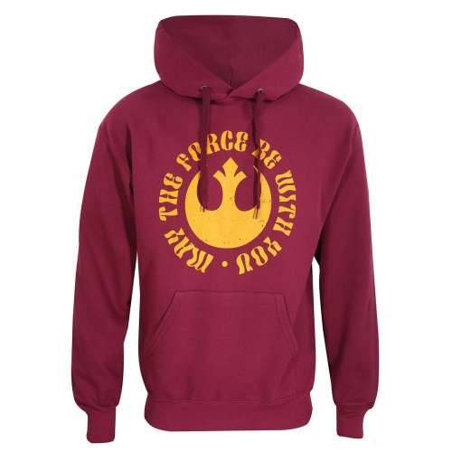 Dječja Majica s Kapuljačom Star Wars May The Force Be With You Bordo Cijena