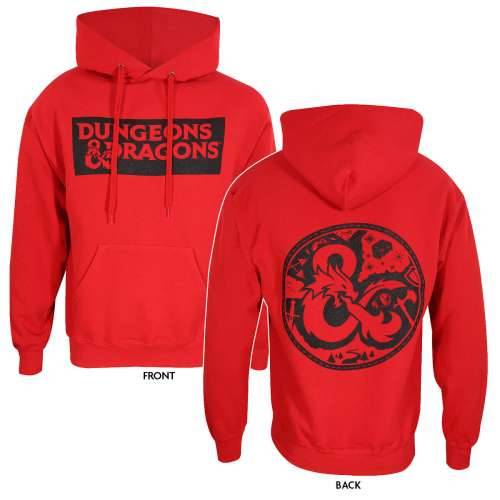 Dječja Majica s Kapuljačom Dungeons & Dragons Logo Crvena Cijena