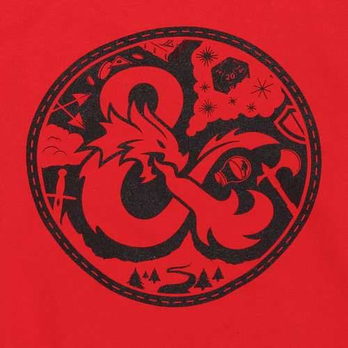 Dječja Majica s Kapuljačom Dungeons & Dragons Logo Crvena Cijena