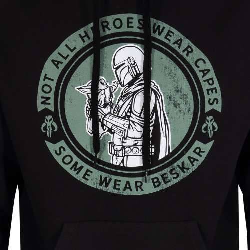 Muška Majica s Kapuljačom The Mandalorian Wear Beskar Crna Cijena