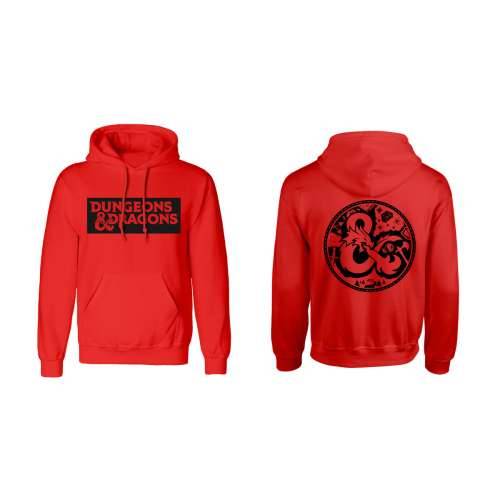Dječja Majica s Kapuljačom Dungeons & Dragons Logo Crvena Cijena