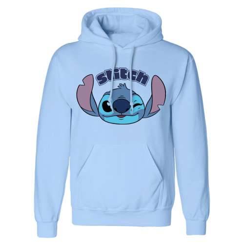 Dječja Majica s Kapuljačom Stitch Cute Face Plava Cijena