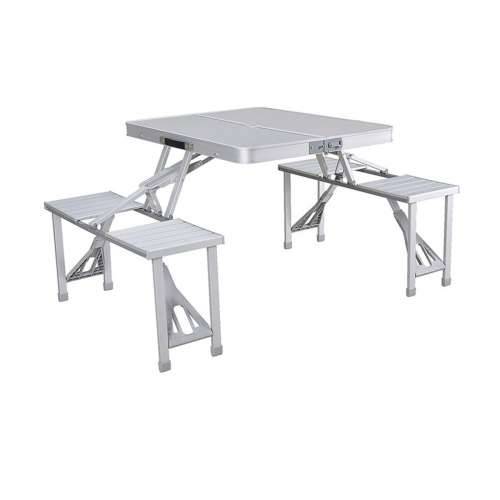 Stol za piknik Marbueno Siva 136 x 67 x 85 cm Aluminij Cijena