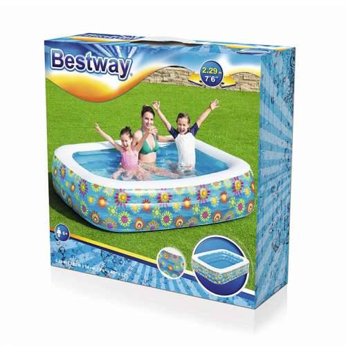 Dječiji bazen na napuhavanje Bestway Pisana 229 x 152 x 56 cm Cvjetni Cijena