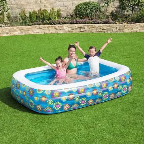 Dječiji bazen na napuhavanje Bestway Pisana 229 x 152 x 56 cm Cvjetni Cijena