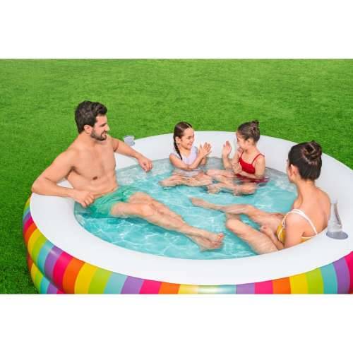Dječiji bazen na napuhavanje Bestway Duga 206 x 206 x 51 cm Cijena