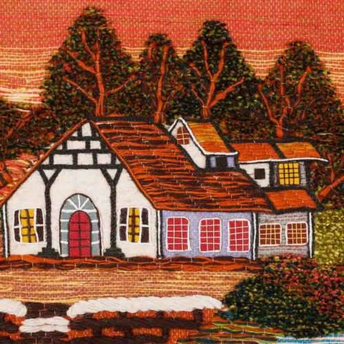 tapiserija Alexandra House Living Pisana Juta 100 x 80 cm rural Cijena