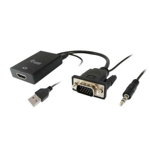 Adapter VGA u HDMI s Audiom Equip 119038 Crna Cijena