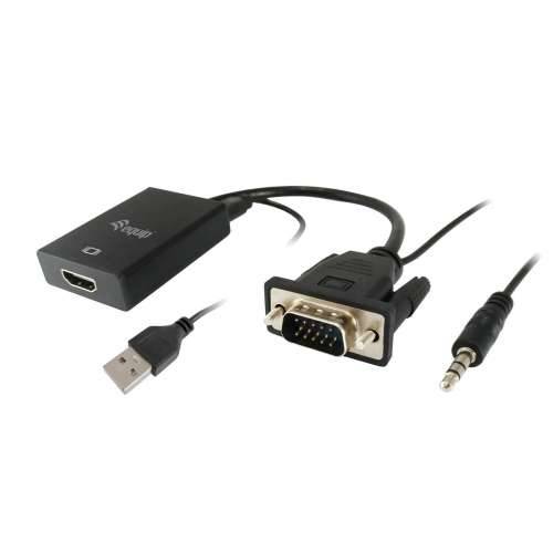 Adapter VGA u HDMI s Audiom Equip 119038 Crna Cijena