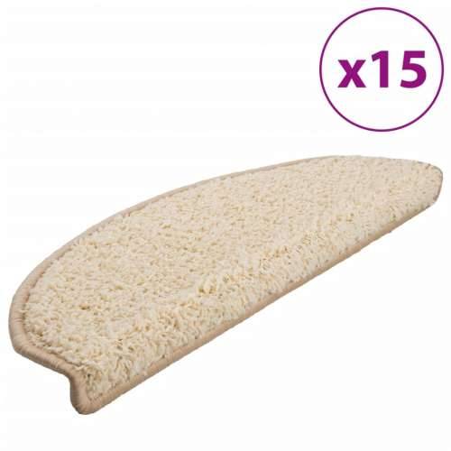Tepisi za stepenice 15 kom krem 65 x 21 x 4 cm - Krema 65 x 21 x 4 cm 15 Cijena
