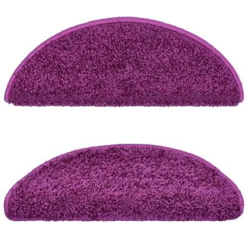Tepisi za stepenice 15 kom ljubičasti 65 x 21 x 4 cm - Ljubičasta 65 x 21 x 4 cm 15 Cijena