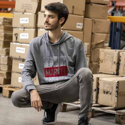 Muška Majica s Kapuljačom Marvel Siva Tamno sivo Cijena