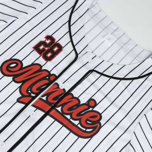 Sportska Majica Kratkih Rukava Minnie Mouse Baseball Uniseks Cijena