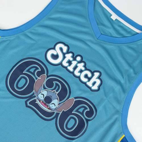 Košarkaška majica Stitch Plava Uniseks Cijena