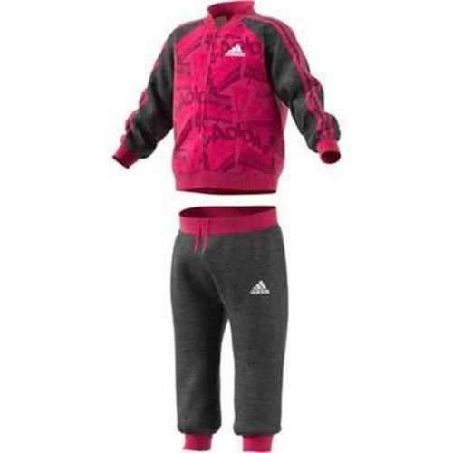 Trenirka za Bebe Adidas I Bball Jog FT Roza Crna Pisana Cijena
