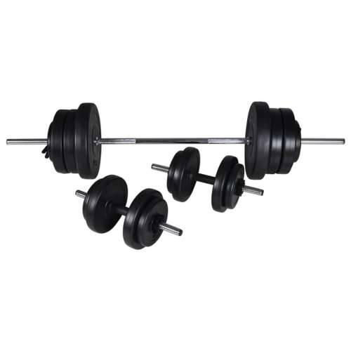 Klupa za vježbanje sa setom utega 60,5 kg Cijena