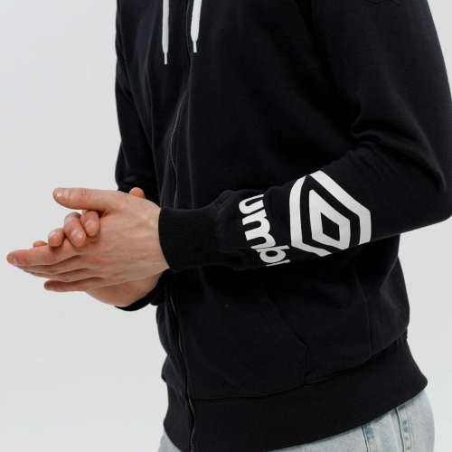 Muška Majica s Kapuljačom FW TERRACE ZIP HOODIE Umbro 66063U 060 Crna Cijena