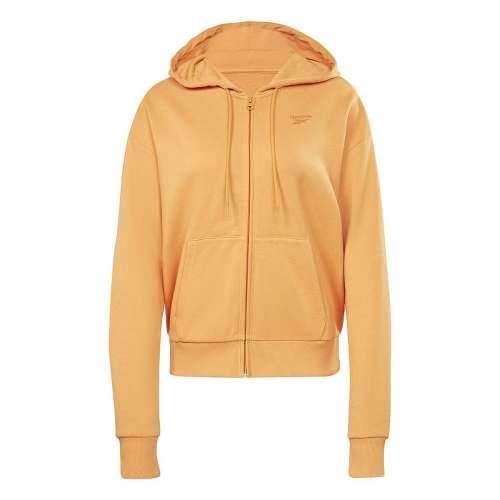 Ženska Majica s Kapuljačom i Patentnim Zatvaračem Reebok  RI SL FRENCH TERRY H54756  Oranžna Cijena