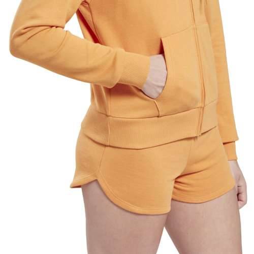 Ženska Majica s Kapuljačom i Patentnim Zatvaračem Reebok  RI SL FRENCH TERRY H54756  Oranžna Cijena
