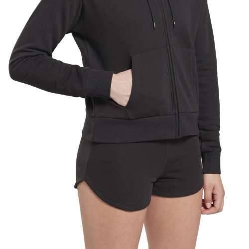 Ženska Majica s Kapuljačom i Patentnim Zatvaračem Reebok  RI SL FRENCH TERRY H54754 Crna Cijena