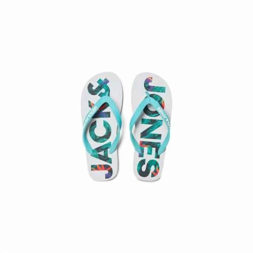 Japanke za muškarce Jack & Jones FWLOGO PALM PRINT 12230642 Siva Cijena