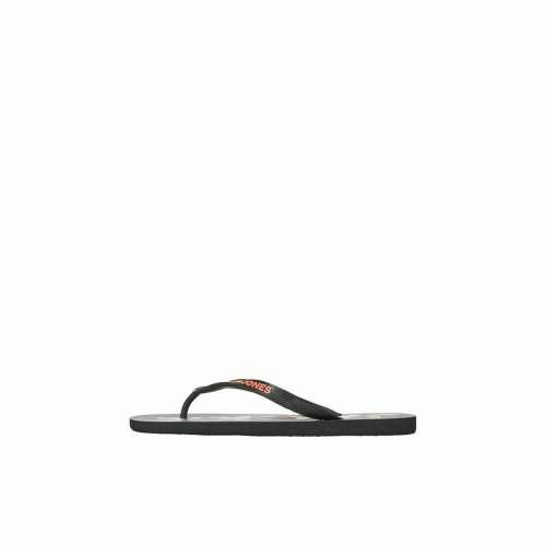 Japanke za muškarce Jack & Jones FWLOGO PALM PRINT 12230642 Crna Cijena