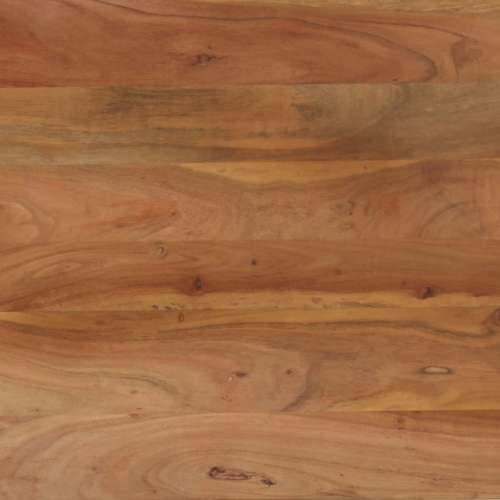 Blagovaonski stol 120 x 60 x 76 cm masivno drvo bagrema i čelik - Crna 120 x 60 x 76 cm 1 Cijena