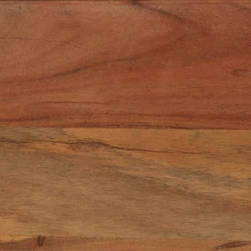 Blagovaonski stol 120 x 60 x 76 cm masivno drvo bagrema i čelik - Crna 120 x 60 x 76 cm 1 Cijena