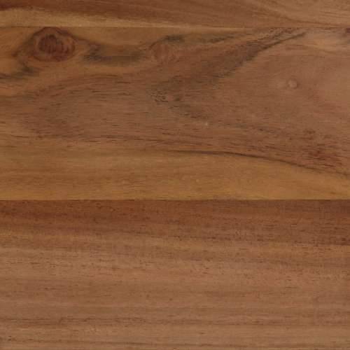 Blagovaonski stol 120 x 60 x 76 cm masivno drvo bagrema i čelik - Crna 120 x 60 x 76 cm 1 Cijena