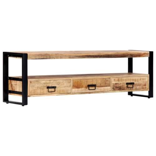TV ormarić od masivnog drva manga 150 x 30 x 45 cm - 1 150 cm masivno drvo manga Cijena