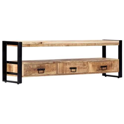 TV ormarić od masivnog drva manga 150 x 30 x 45 cm - 1 150 cm masivno drvo manga Cijena