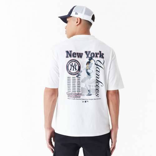 Muška Majica Kratkih Rukava New Era MLB PLAYER GRPHC OS TEE NEYYAN 60435538 Bijela Cijena
