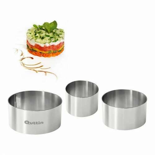 Kalupi Quttin Nehrđajući Čelik Srebrna 10 x 10 x 5 cm (12 kom.) (3 pcs) Cijena