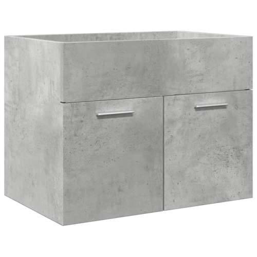 4-dijelni set kupaonskog namještaja siva boja betona drveni - Beton siva 60 x 38.5 x 46 cm 1 Cijena