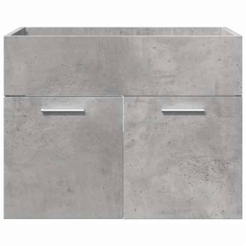 4-dijelni set kupaonskog namještaja siva boja betona drveni - Beton siva 60 x 38.5 x 46 cm 1 Cijena