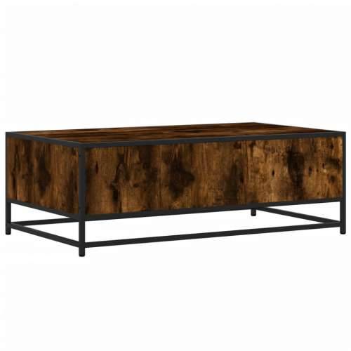 Stolić za kavu boja hrasta 100x57x35 cm od drva i metala - Dimljeni hrast 1 Cijena
