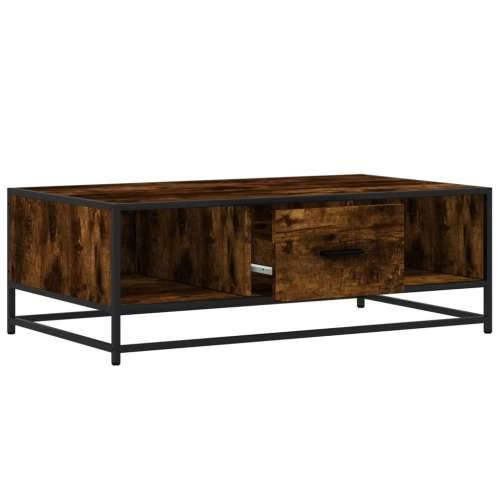 Stolić za kavu boja hrasta 100x57x35 cm od drva i metala - Dimljeni hrast 1 Cijena
